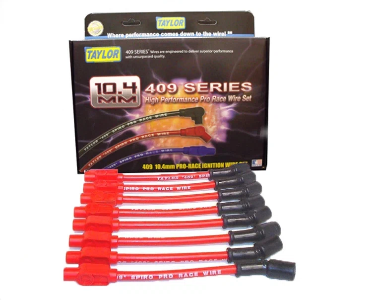 Spark Plug Wire Set Universal 10.4mm Silicone Spiro Pro 409 409 350 ohm_ft 79205